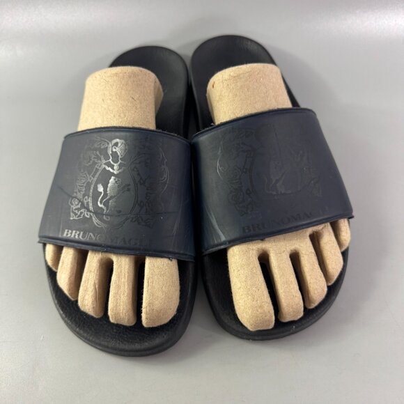 Bruno Magli Martino Mens Black Slip On Slides Sandals Shoes, Size 42 main image 8